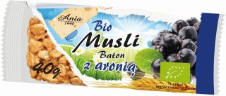 BATON MUSLI Z ARONIĄ BIO 40 g - BIO ANIA