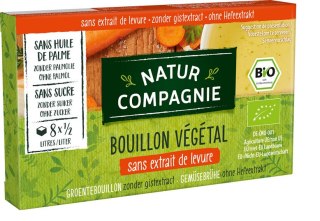 BULION - KOSTKI WARZYWNE BEZ DODATKU DROŻDŻY BIO (8 x 10,5 g) 84 g - NATUR COMPAGNIE