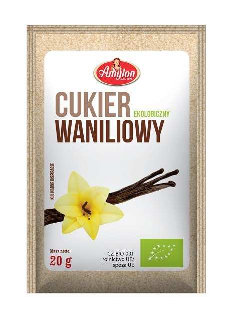 CUKIER Z WANILIĄ BOURBON BIO 20 g - AMYLON