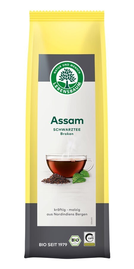 HERBATA CZARNA ASSAM LIŚCIASTA BIO 100 g - LEBENSBAUM