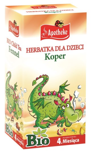 HERBATKA DLA DZIECI - KOPER WŁOSKI PO 4 MIESIĄCU BIO (20 x 1,5 g) 30 g - APOTHEKE