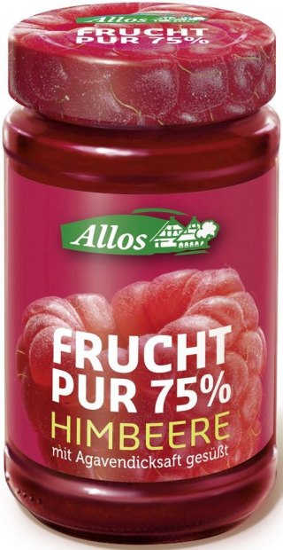 MUS MALINOWY (75 % OWOCÓW) BIO 250 g - ALLOS