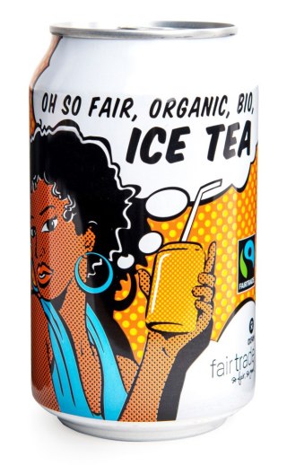 NAPÓJ GAZOWANY ICE TEA FAIR TRADE BIO 330 ml (PUSZKA) - OXFAM