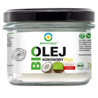 OLEJ KOKOSOWY VIRGIN BIO 180 ml - BIO FOOD