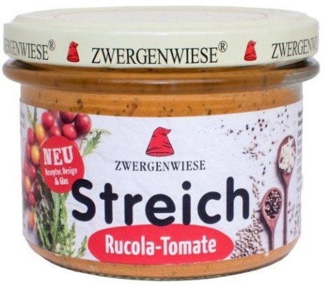 PASTA SŁONECZNIKOWA Z RUKOLĄ I POMIDORAMI BEZGLUTENOWA BIO 180 g - ZWERGENWIESE