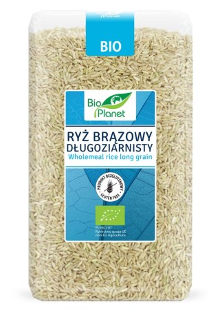 RYŻ BRĄZOWY DŁUGOZIARNISTY BEZGLUTENOWY BIO 1 kg - BIO PLANET