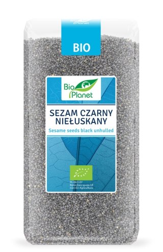 SEZAM CZARNY NIEŁUSKANY BIO 500 g - BIO PLANET