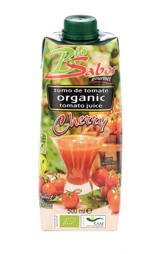 SOK Z POMIDORÓW CHERRY BEZGLUTENOWY BIO 500 ml - BIOSABOR