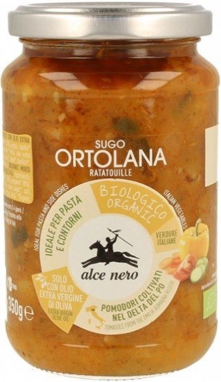 SOS WARZYWNY RATATOUILLE (ORTOLANA) BIO 350 g - ALCE NERO