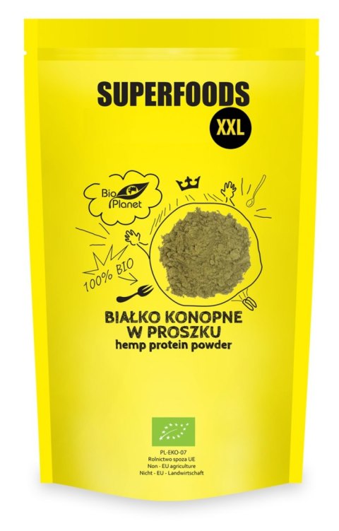 BIAŁKO KONOPNE W PROSZKU BIO 500 g - BIO PLANET