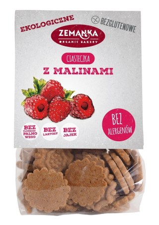 CIASTKA MALINOWE BEZGLUTENOWE BIO 100 g - ZEMANKA