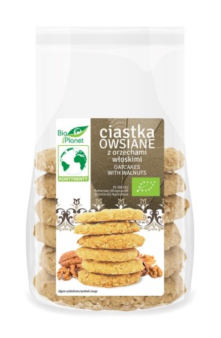 CIASTKA OWSIANE Z ORZECHAMI WŁOSKIMI BIO 170 g - BIO PLANET