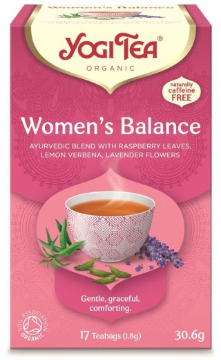 HERBATKA DLA KOBIET - RÓWNOWAGA (WOMEN'S BALANCE) BIO (17 x 1,8 g) 30,6 g - YOGI TEA