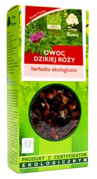 HERBATKA OWOC DZIKIEJ RÓŻY BIO 50 g - DARY NATURY