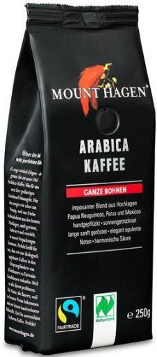 KAWA ZIARNISTA ARABICA 100 % FAIR TRADE BIO 250 g - MOUNT HAGEN