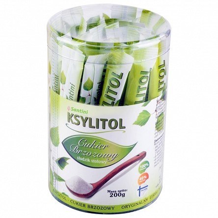 KSYLITOL W SASZETKACH (40 x 5 g) 200 g - SANTINI (FINLANDIA)