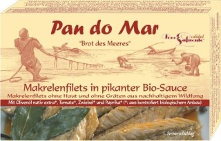 MAKRELA FILETY W BIO SOSIE PIKANTNYM 120 g (90 g) - PAN DO MAR