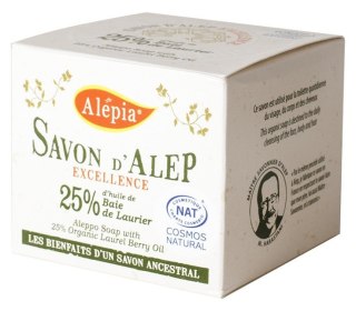 MYDŁO Z ALEPPO W KOSTCE OLIWKOWO - LAUROWE ECO 190 g - ALEPIA