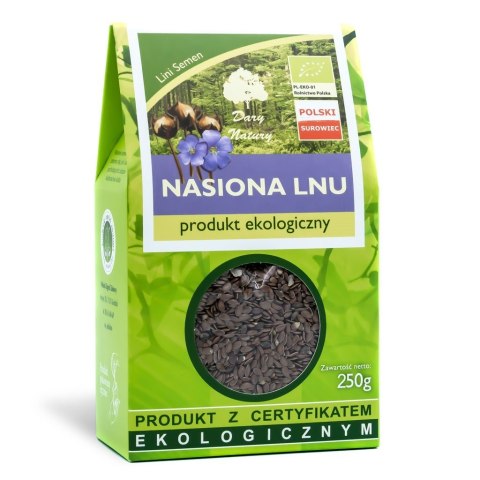 NASIONA LNU (SIEMIĘ LNIANE) BIO 250 g - DARY NATURY