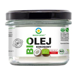 OLEJ KOKOSOWY BEZWONNY BIO 180 ml - BIO FOOD