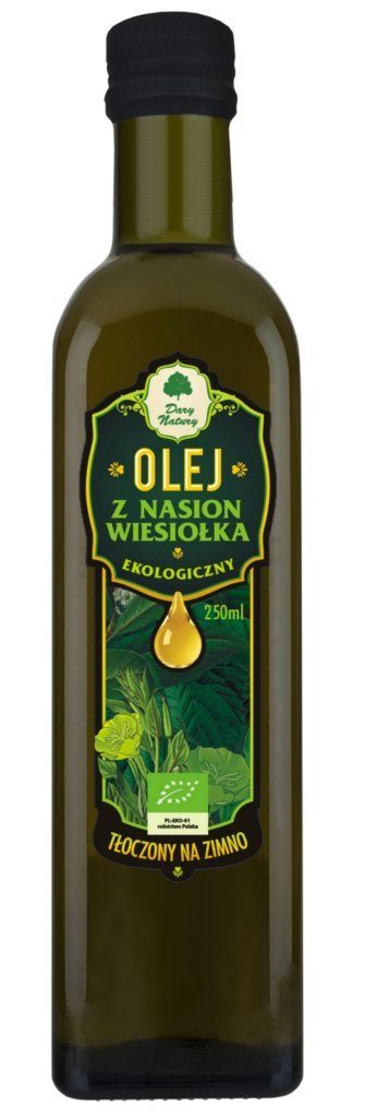 OLEJ Z WIESIOŁKA TŁOCZONY NA ZIMNO BIO 250 ml - DARY NATURY