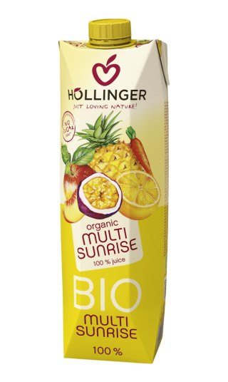 SOK WIELOOWOCOWY Z SOKIEM Z MARCHWI (MULTI SUNRISE) BIO 1 L - HOLLINGER