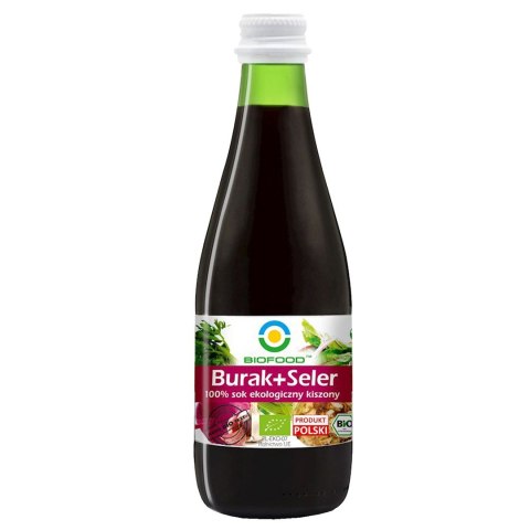 SOK Z BURAKÓW I SELERÓW KISZONYCH NFC BEZGLUTENOWY BIO 300 ml - BIO FOOD