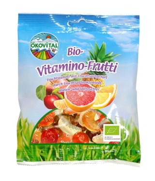 ŻELKI OWOCOWE BEZ LAKTOZY BEZGLUTENOWE BIO 80 g - OKOVITAL