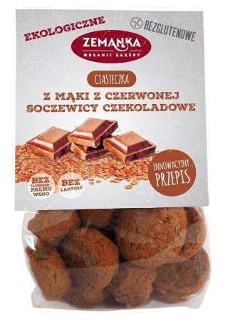 CIASTKA Z MĄKI Z CZERWONEJ SOCZEWICY CZEKOLADOWE BEZGLUTENOWE BIO 100 g - ZEMANKA