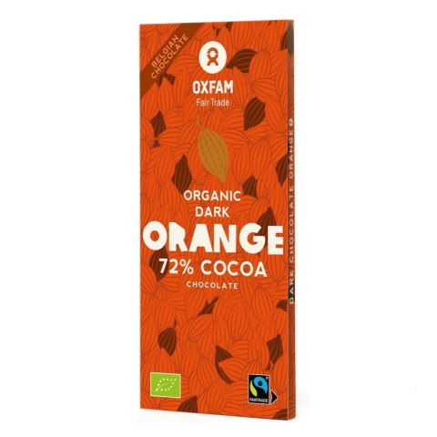 CZEKOLADA GORZKA Z KAWAŁKAMI POMARAŃCZY FAIR TRADE BIO 100 g - OXFAM