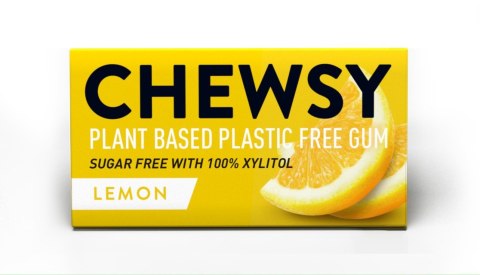 GUMA DO ŻUCIA Z KSYLITOLEM O SMAKU CYTRYNOWYM 15 g - CHEWSY