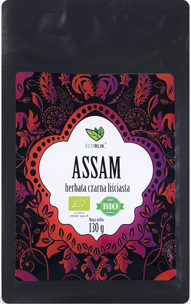 HERBATA CZARNA LIŚCIASTA ASSAM BIO 130 g - ECOBLIK