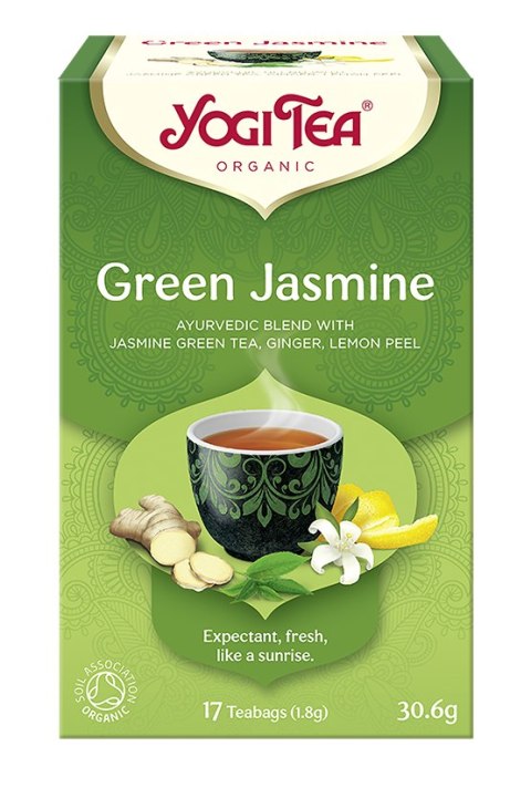 HERBATA ZIELONA JAŚMINOWA (GREEN JASMINE) BIO (17 x 1,8 g) 30,6 g - YOGI TEA