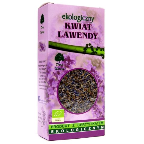 HERBATKA Z KWIATU LAWENDY BIO 50 g - DARY NATURY