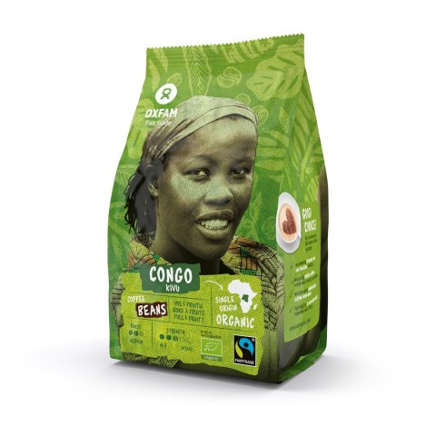 KAWA ZIARNISTA ARABICA 100 % Z OKOLIC JEZIORA KIVU FAIR TADE BIO 250 g - OXFAM