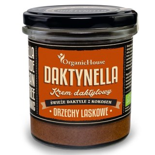 KREM KOKOSOWO - DAKTYLOWY ORZECHY LASKOWE BEZGLUTENOWY BIO 280 g - ORGANICHOUSE (DAKTYNELLA)