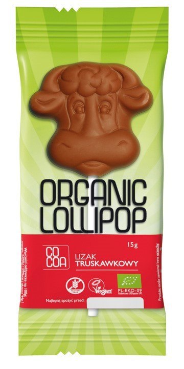 LIZAK CZEKOLADOWO - TRUSKAWKOWY BEZGLUTENOWY BIO 15 g - COCOA