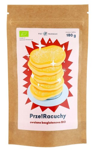 MIESZANKA NA RACUCHY OWSIANE BEZGLUTENOWA BIO 180 g - PIĘĆ PRZEMIAN