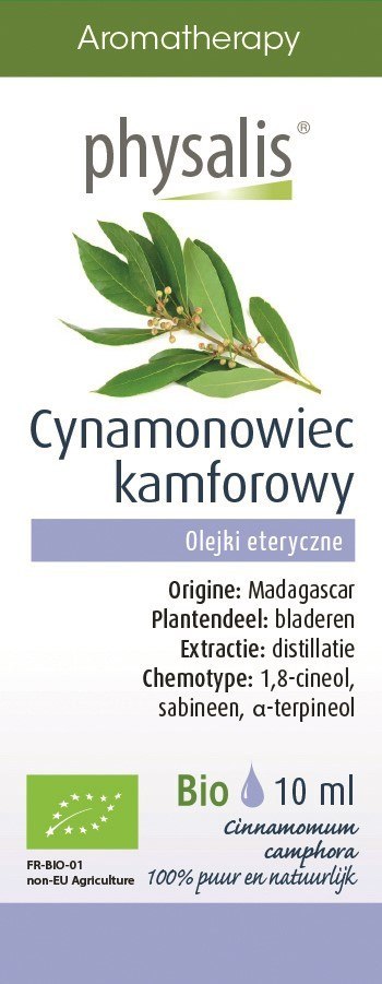 OLEJEK ETERYCZNY CYNAMONOWIEC KAMFOROWY BIO 10 ml - PHYSALIS