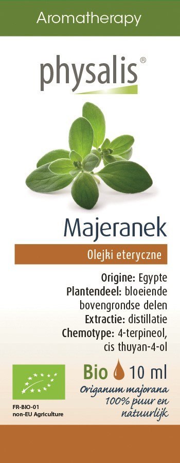 OLEJEK ETERYCZNY MAJERANEK BIO 10 ml - PHYSALIS