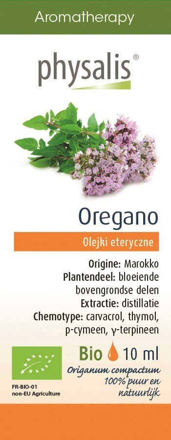 OLEJEK ETERYCZNY OREGANO BIO 10 ml - PHYSALIS