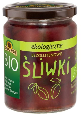 ŚLIWKI MARYNOWANE BEZGLUTENOWE BIO 500 g (280 g) - KOWALEWSKI