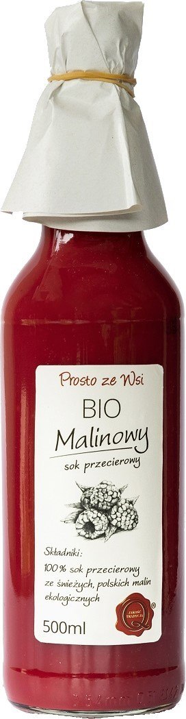 SOK PRZECIEROWY MALINOWY BIO 500 ml - PROSTO ZE WSI