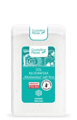 SÓL KŁODAWSKA DROBNO MIELONA BEZGLUTENOWA 600 g - CRYSTALLINE PLANET