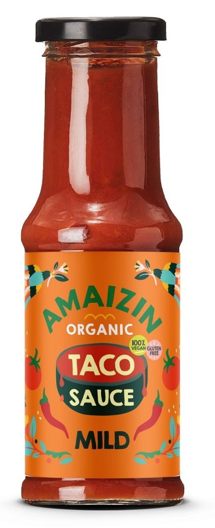 SOS DO TACO ŁAGODNY BEZGLUTENOWY BIO 220 g - AMAIZIN