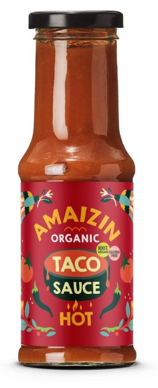 SOS DO TACO PIKANTNY BEZGLUTENOWY BIO 220 g - AMAIZIN