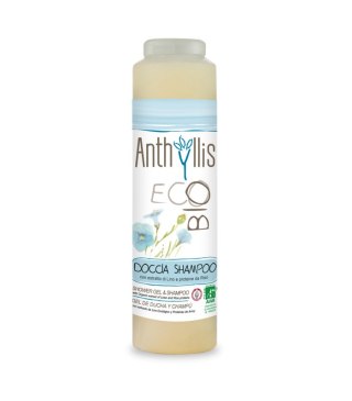 SZAMPON I ŻEL POD PRYSZNIC Z WYCIĄGIEM Z LNU I PROTEINAMI RYŻU ECO 250 ml - ANTHYLLIS