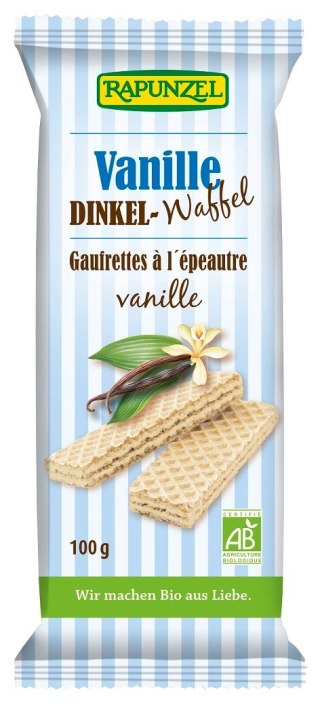 WAFELKI ORKISZOWE Z KREMEM WANILIOWYM BIO 100 g - RAPUNZEL