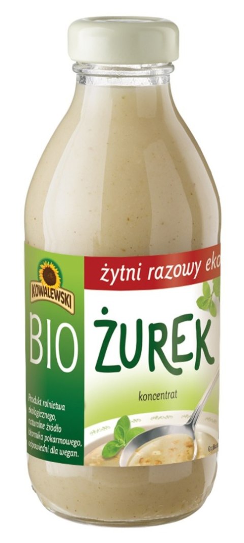 ŻUREK ŻYTNI RAZOWY KONCENTRAT BIO 320 ml - KOWALEWSKI