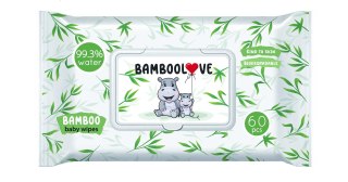 CHUSTECZKI BAMBUSOWE NAWILŻANE 60 szt. - BAMBOOLOVE